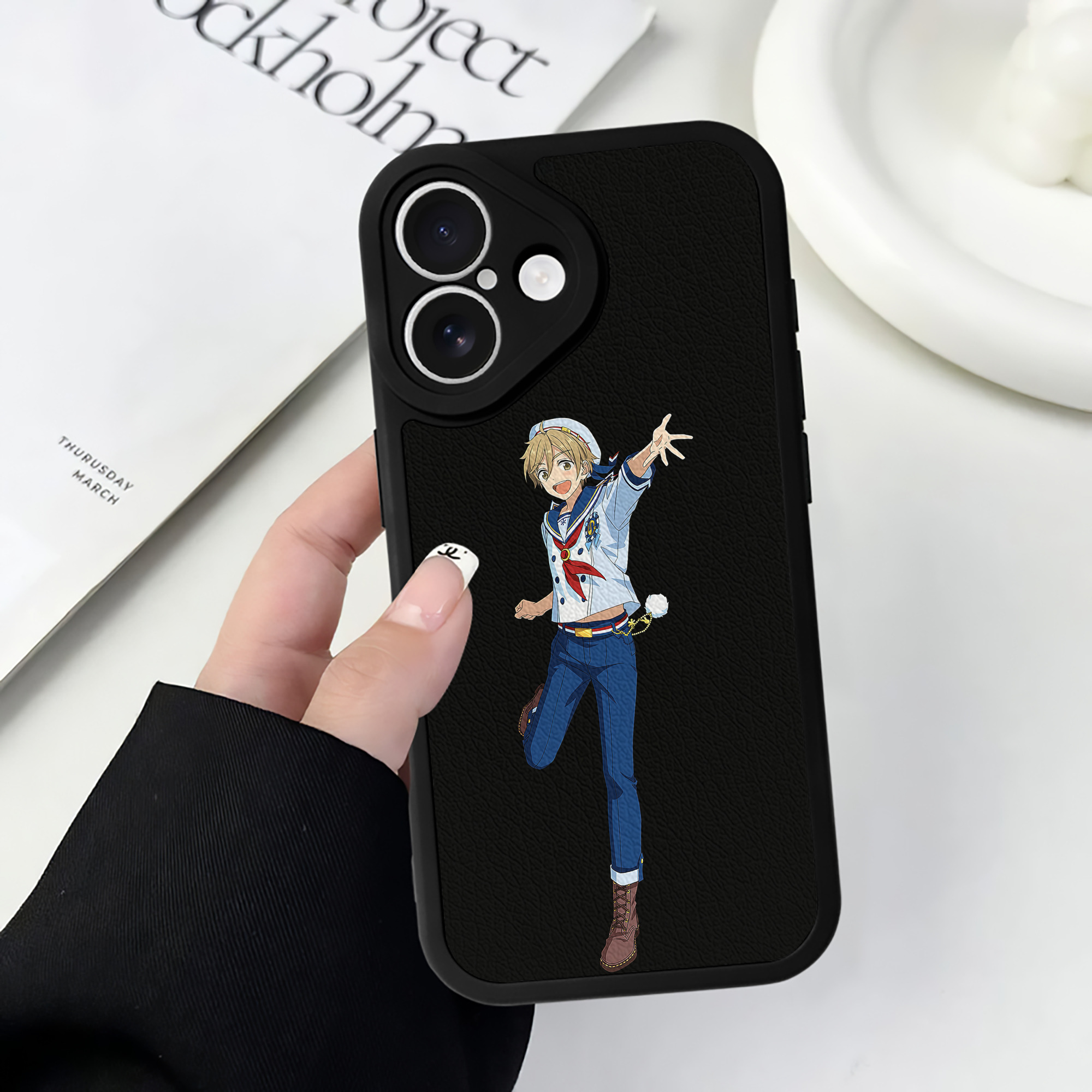 （画像用） あんさんぶるスターズ! Ensemble Stars 【iPhone 16シリーズ対応】シリコンスマホケース（レザー調） 材質：シリコン